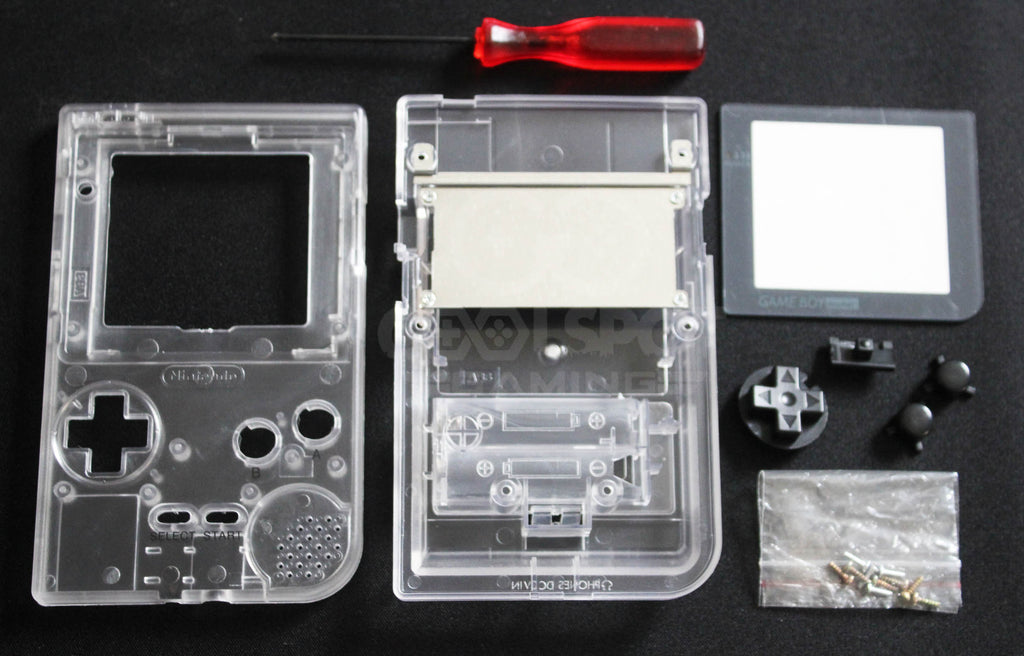 Game Boy Pocket Replacement Housing Shell Kit Clear Transparent
