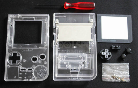 Game Boy Pocket Replacement Housing Shell Kit - Clear Transparent