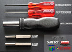 4.5mm & 3.8mm, Tri-Wing & Philips Screwdriver Security Bit Gamebit Tool Kit Set