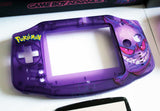 Game Boy Advance (GBA) Complete Housing Shell Kit & Presentation Box *IPS Ready* - Gengar