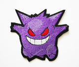 Gengar Pokemon Embroidery Patch