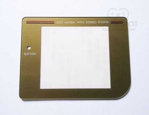 Gold DMG (Original Game Boy) New Replacement Screen Lens (Non-reflective)