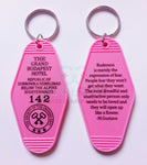Grand Budapest Hotel Double-Sided Keyring Fob