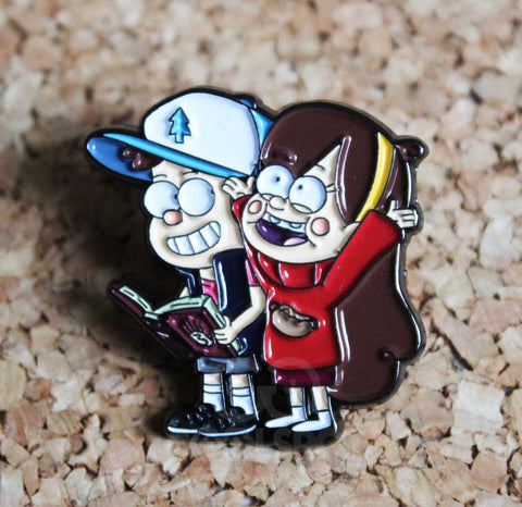 Gravity Falls Dipper and Mabel Pin Badge