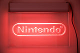 Nintendo Logo Neon Light Sign Engraved (Size 11" x 8")