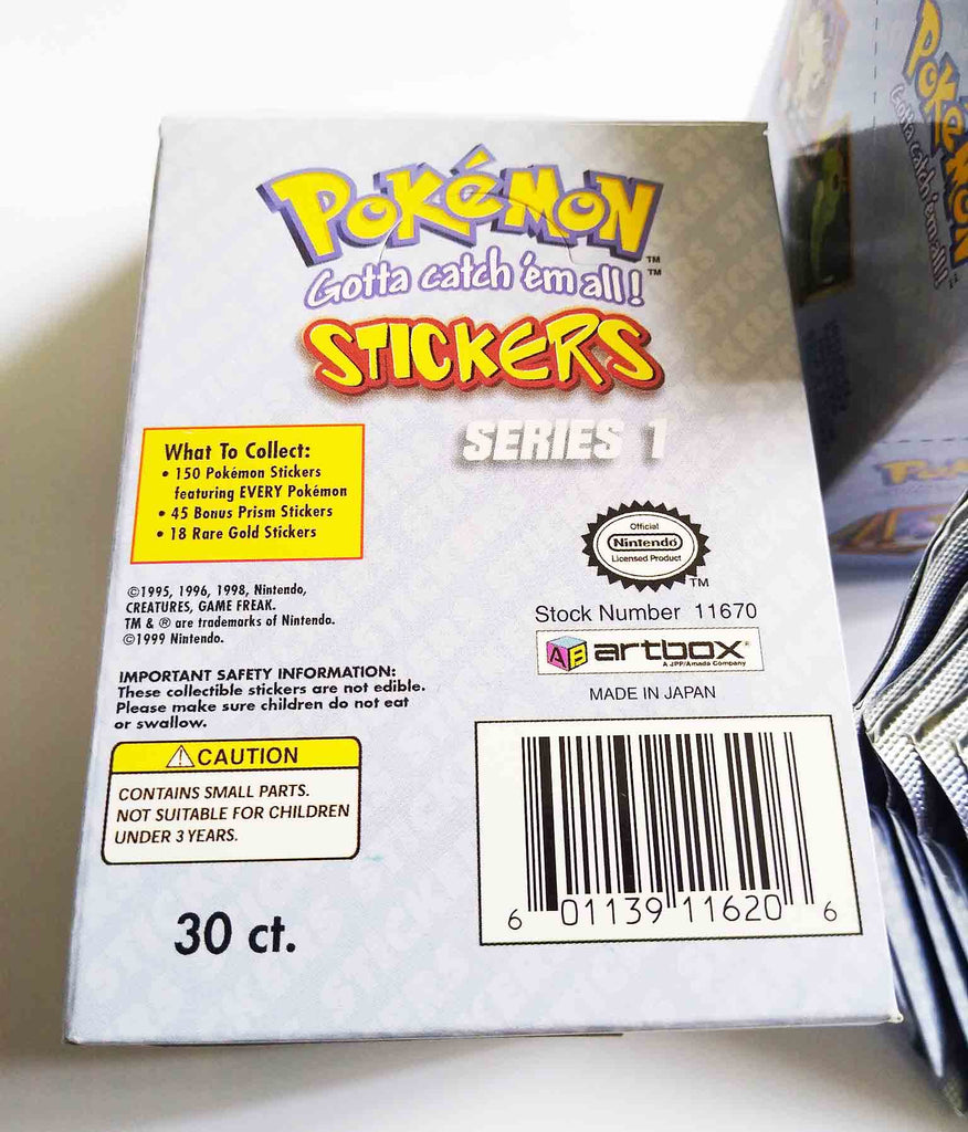 Pokemon Stickers (1999) - Series 1 - Sealed Packet – Cool Spot Gaming