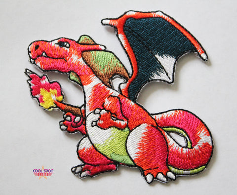 Charizard Pokemon Embroidery Patch (7.5cm x 8cm)