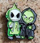 Jack Skellington and The Grinch Halloween Pin Badge