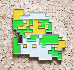 Luigi (Super Mario) 8-bit Pixel Retro Pin Badge