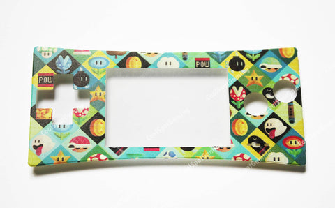 Game Boy Micro Faceplate - Super Mario Icons Design