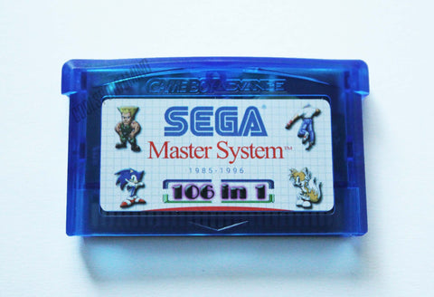 106 Master System Games in 1 - GBA Cart