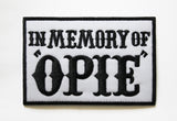 Sons of Anarchy - In Memory of Opie - Embroidered Patch