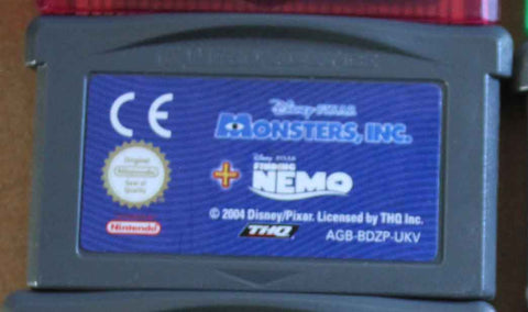 Finding Nemo and Monsters Inc Double Pack for Game Boy Advance