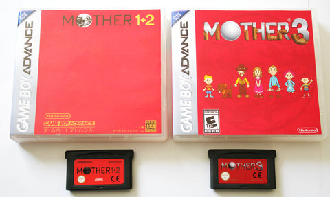 Mother 1, 2 and 3 for Gameboy Advance (GBA) English version + Custom Case