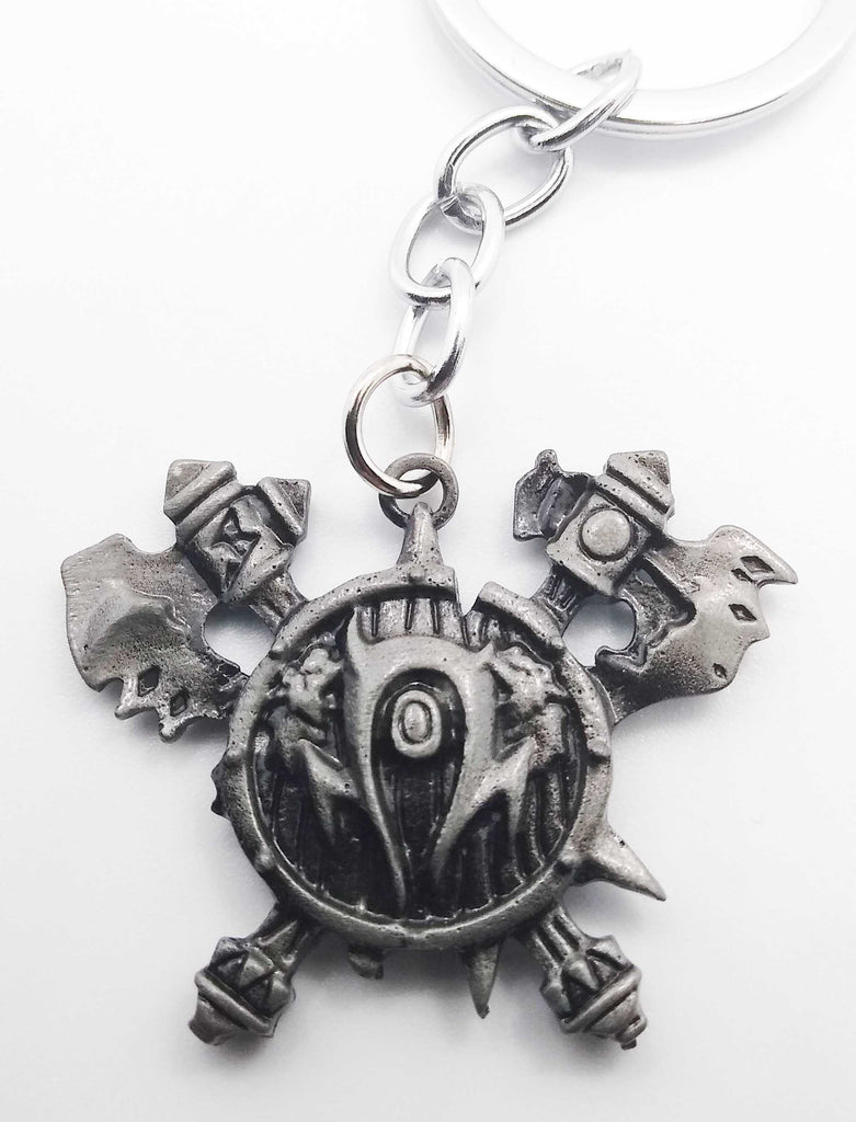 World of Warcraft Orc Crest Keychain - Silver (Smaller version) – Cool ...