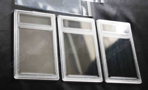 3 x Empty Card Grading Slab Case (PSA, BGS) Pokémon, YuGiOh, MTG + Free Sleeves
