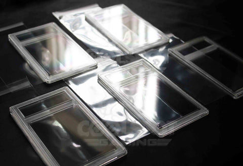 5 x Empty Card Grading Slab Case (PSA, BGS) Pokémon, YuGiOh, MTG + Free Sleeves
