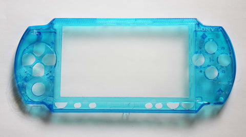 PSP 1000 Series - Replacement Clear Transparent Blue Faceplate