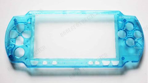 PSP 2000 Series - Replacement Clear Transparent Blue Faceplate