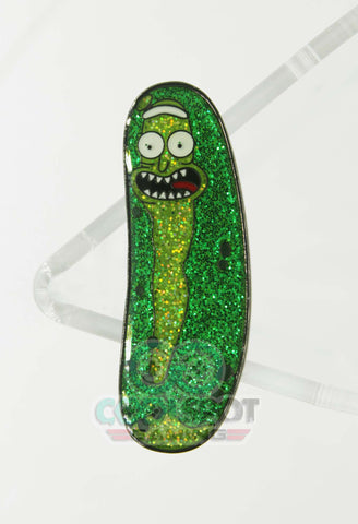 Rick and Morty - Pickle Rick Glitter Pin Badge