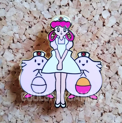 Nurse Joy and Chansey - Pokemon Pin Badge