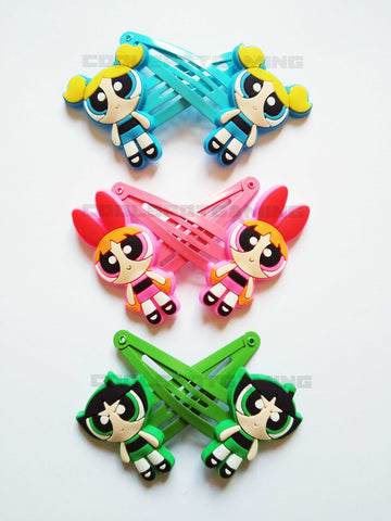 The Powerpuff Girls Hair Clips (Set of 2 Clips - Choose your character)