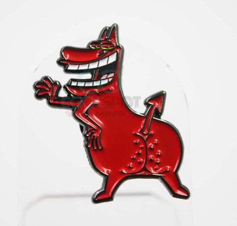 Cow and Chicken - Red Guy Pin Badge