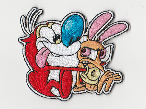 Ren and Stimpy Embroidery Patch