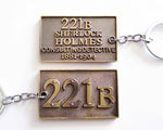 Sherlock Holmes - 221B Baker Street - Double Sided Keychain