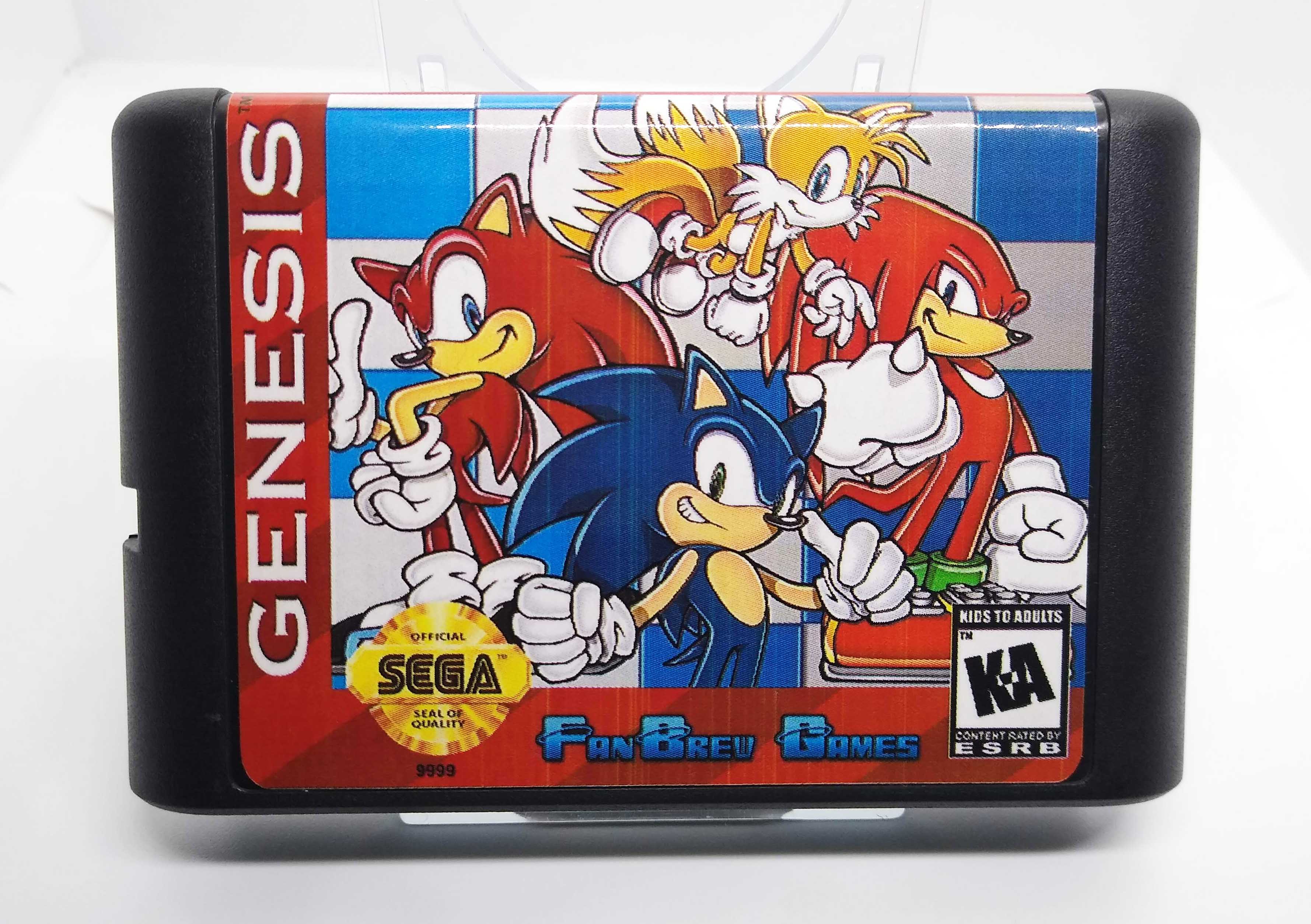 Jeu Vidéo Sonic 2 Pour Mega Drive - Bon état, Compatible Sega Genesis, Jeu D'occasion Complet