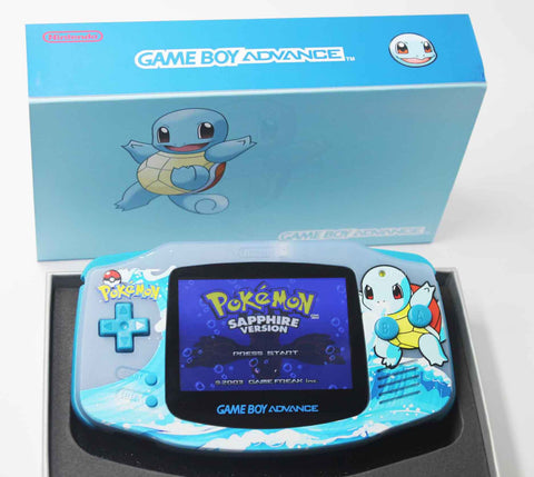Game Boy Advance IPS V2 Console Squirtle Edition + Presentation Box