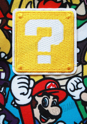 Super Mario Question Block - Embroidered Patch