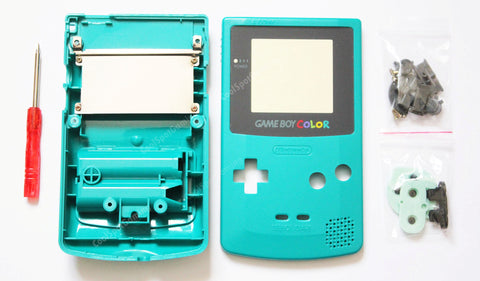 Game Boy Colour Replacement Housing Shell Kit - Teal/Turquoise/Aqua/Blue