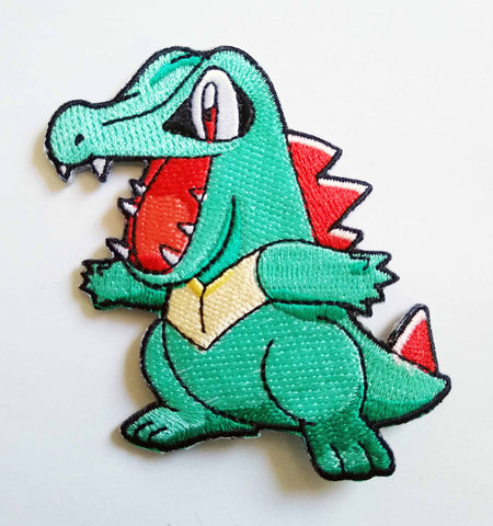 Totodile Embroidery Patch