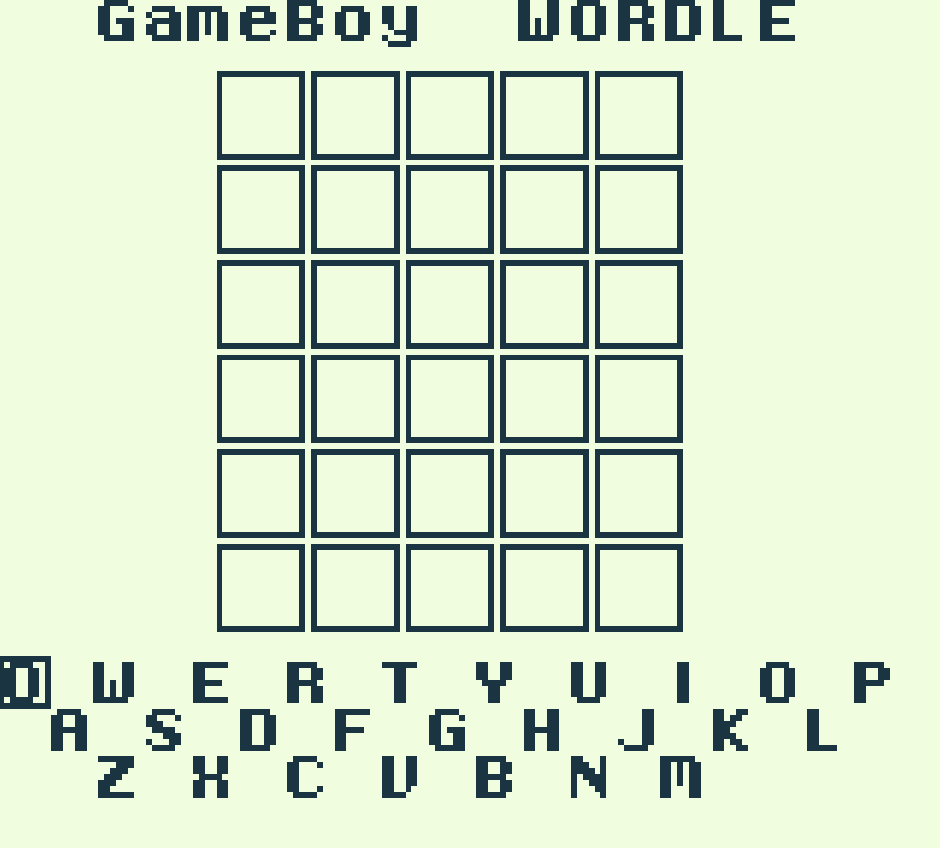 Wordle for Game Boy – Cool Spot Gaming