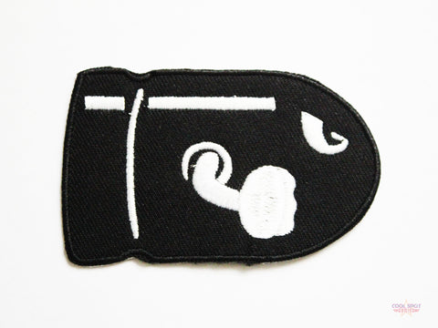 Bullet Bill (Super Mario) Embroidered Patch-Embroidery Patch-Cool Spot's Gaming Emporium-Cool Spot Gaming