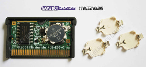 CR1616 Battery Holder for Game Boy Advance (GBA) Cartridges (Set of 3)