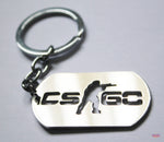 CS:GO (Counter-Strike) Chrome Pendant Dogtag Keychain (Grade B)