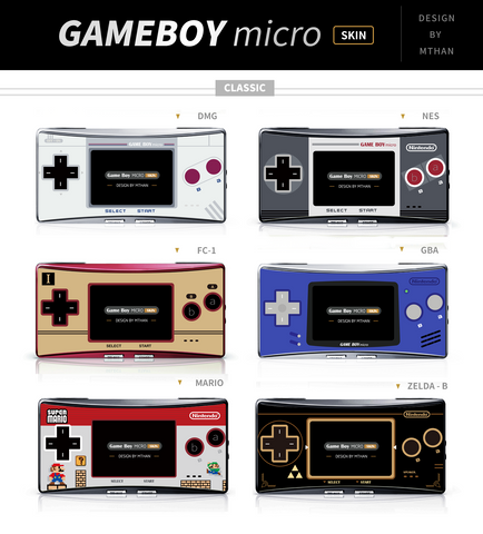 Custom Game Boy Micro Faceplate Skins-Cool Spot Gaming-Cool Spot Gaming