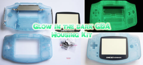 Game Boy Advance (GBA) Complete Replacement Housing Kit - Glow in the Dark Luminous