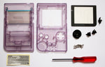 Game Boy Pocket Replacement Housing Shell Kit - Clear Purple