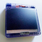 Game Boy Advance SP IPS V2 Console - Clear Purple (+ Adjustable Brightness)
