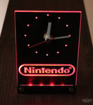 Nintendo 3D Engraved LED Desk Clock