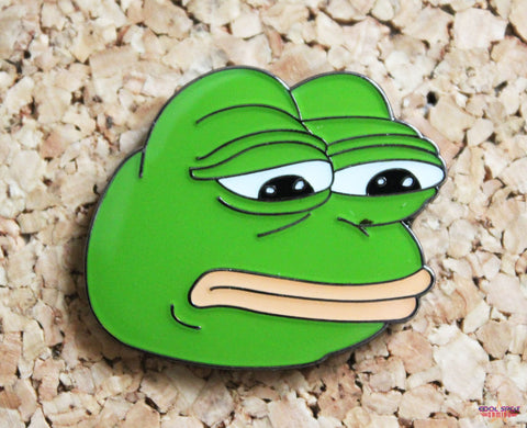 Pepe the Frog - Sad Face - Enamel Pin Badge-Cool Spot Gaming-Cool Spot Gaming