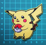 Pikachu & Pokeball Embroidery Patch-Embroidery Patch-Cool Spot's Gaming Emporium-Cool Spot Gaming