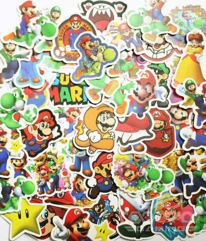 Super Mario 50 Piece Sticker Set