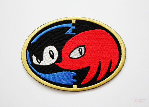 Sonic and Knuckles Embroidery Patch-Embroidery Patch-Cool Spot's Gaming Emporium-Cool Spot Gaming