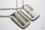 Wolverine Double-Sided Dog Tag Pendant Necklace